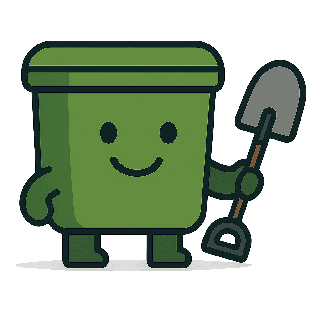 Household Waste bin character