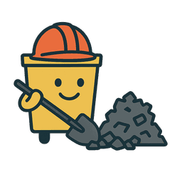 Construction Waste Disposal service illustration