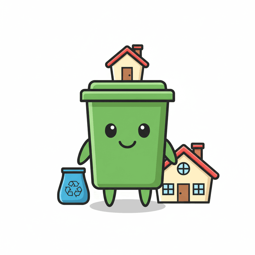 Household Waste illustration